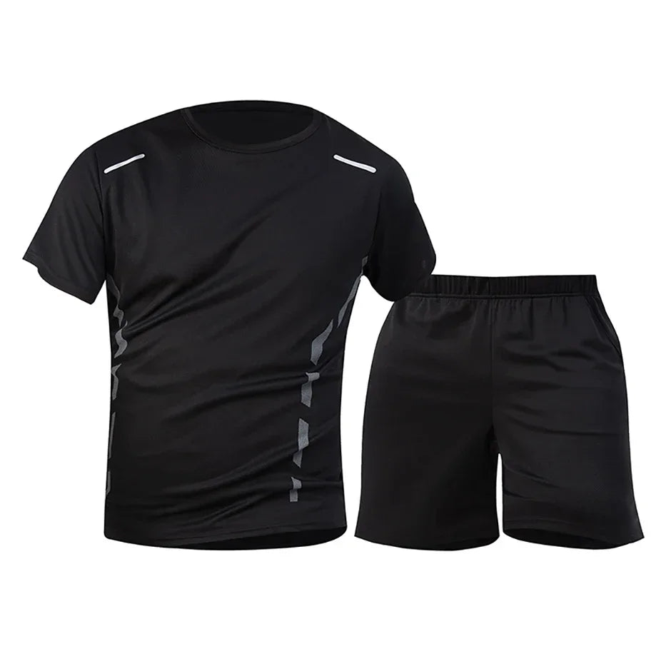 Guizhou Quick Dry Mens Summer Sports Shirt And Shorts