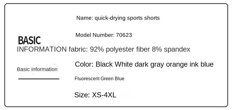 Unisex Polyester Running Shorts Double Layer Anti Glare For Sports