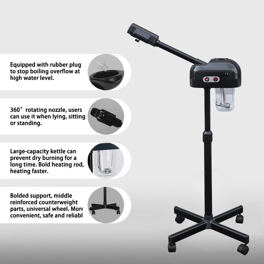 Bymaocar Professional Facial Steamer Nano Atomization For Salon Spa