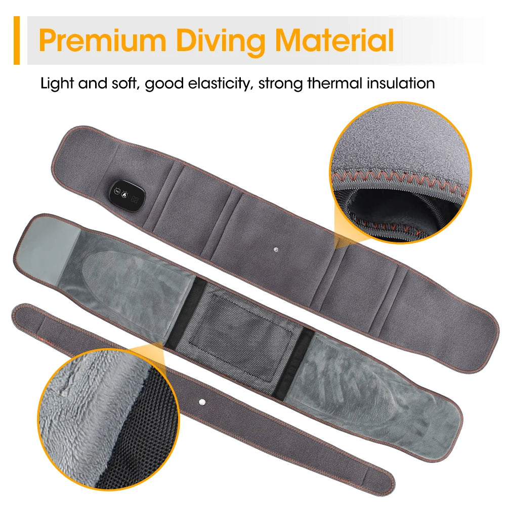 Hailicare Heating Vibration Massager Belt for Waist and Back