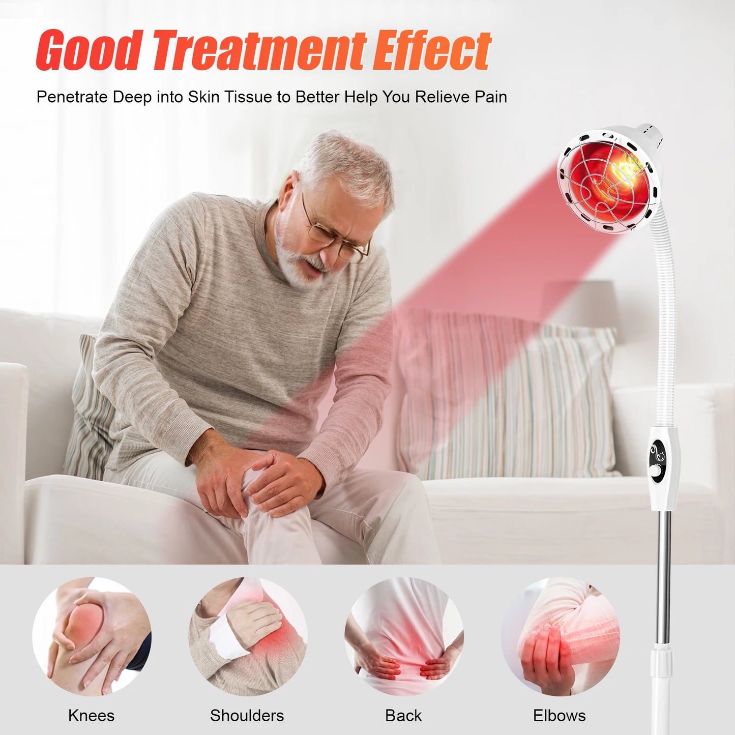 275W Infrared Light Therapy Lamp For Body Pain Relief