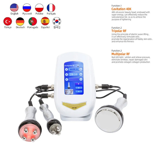 Moonic Beauty TM502 3 In 1 40K Ultrasonic Cavitation Machine