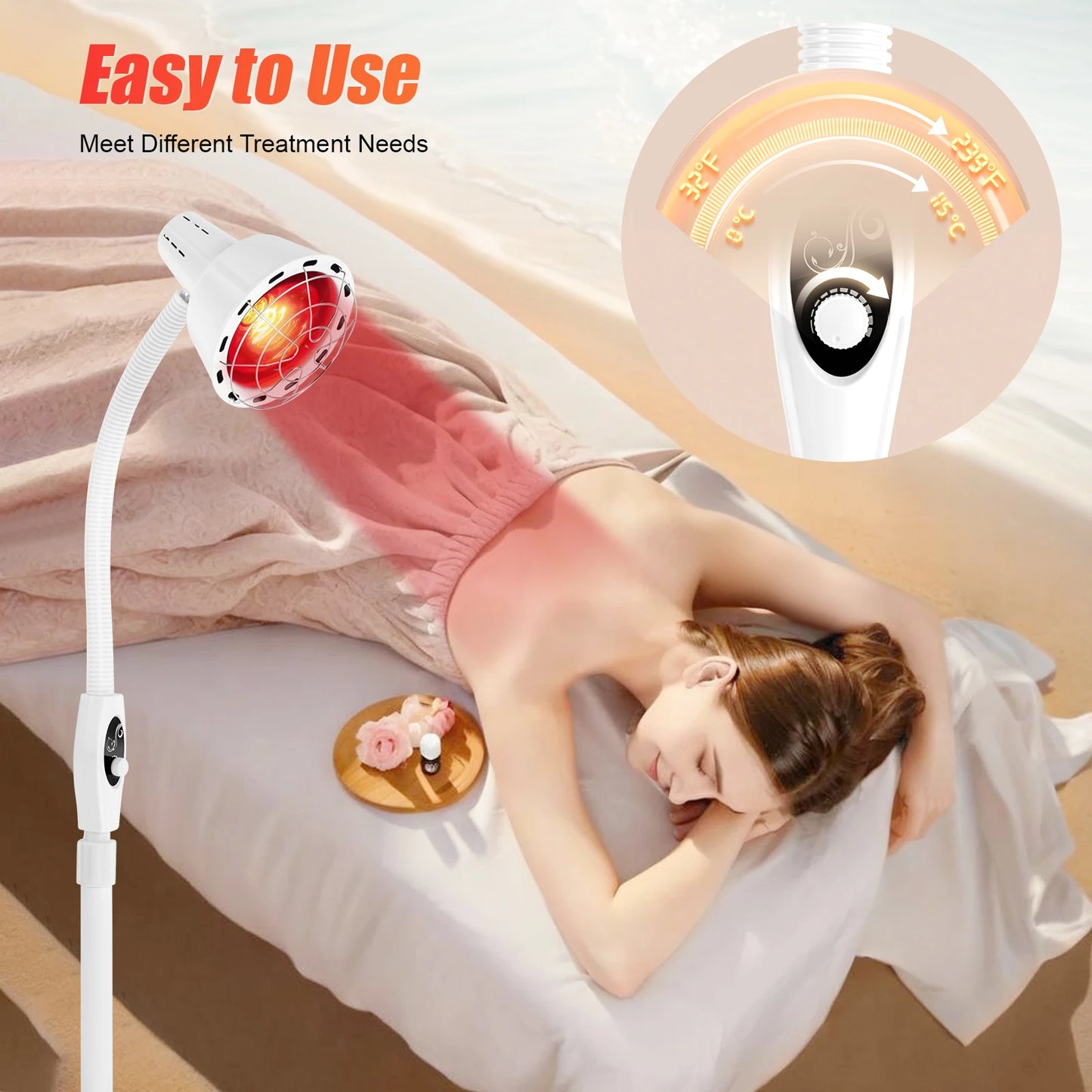 275W Infrared Light Therapy Lamp For Body Pain Relief