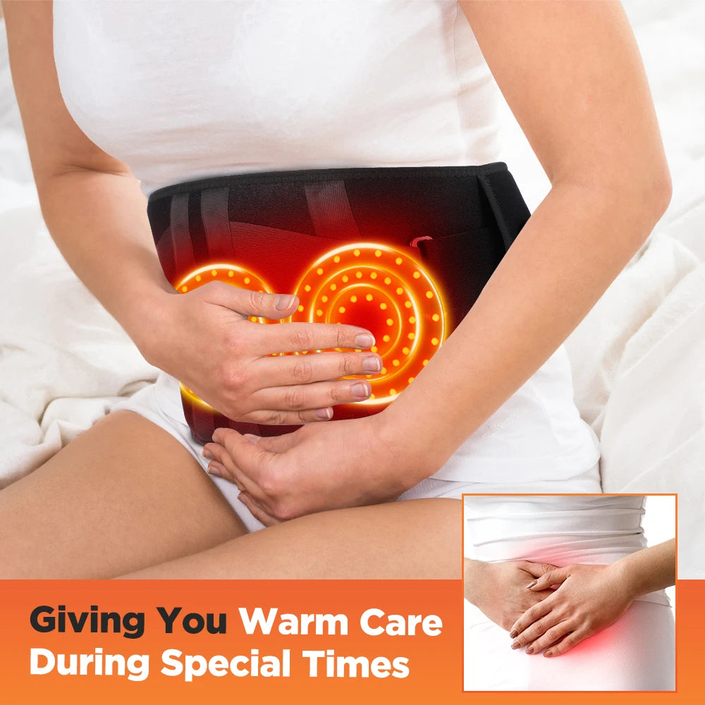 Hailicare Heating Vibration Massager Belt for Waist and Back