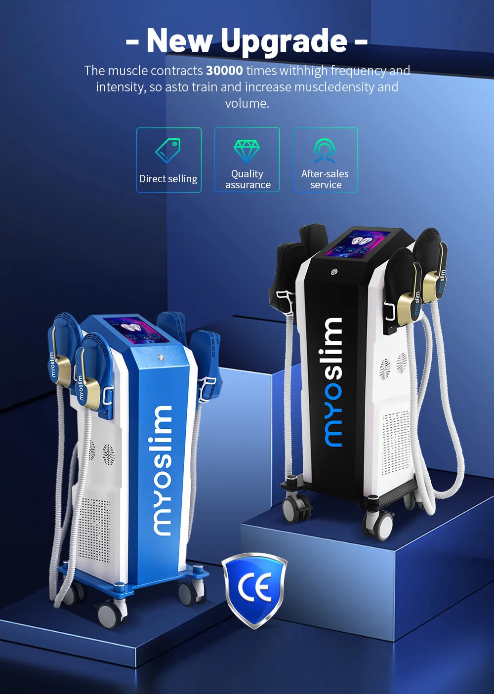 Myoslim EMS Body Sculpting And Slimming Machine With RF Shaping