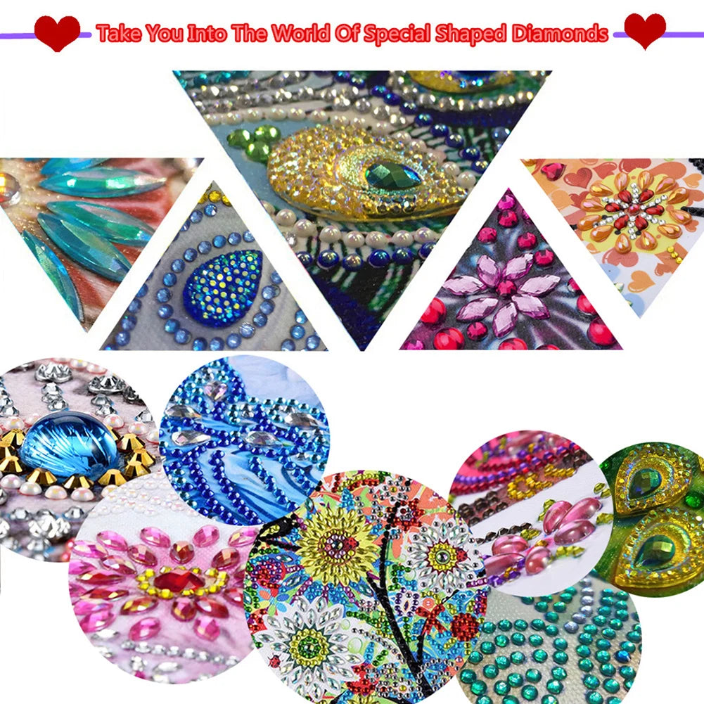 Desktop Diamond Art Kits Acrylic Christmas Merry Go Round Rhinestones Ornament